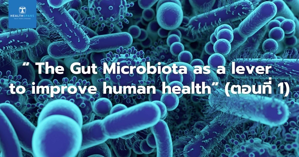 “ The Gut Microbiota as a lever to improve human health” (ตอนที่ 1)